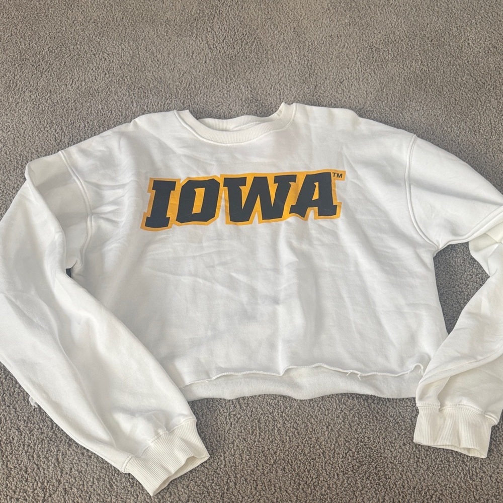 Iowa Women's White Logo Sweatshirt